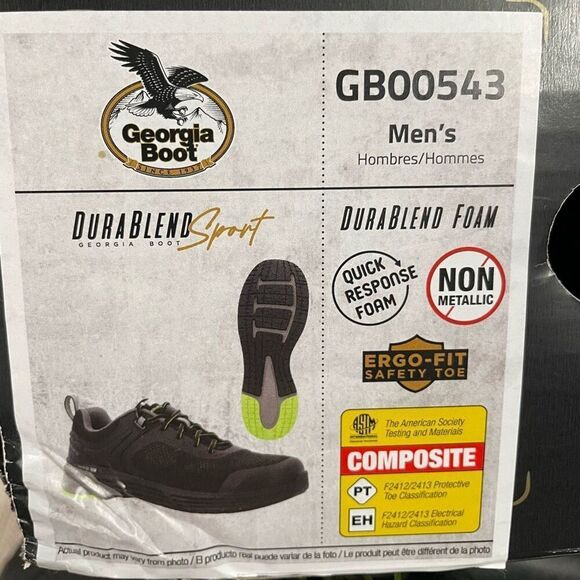 GEORGIA BOOT Work GB00543 DuraBlend Sport Composite Toe Electrical Hazard NEW - Picture 15 of 15